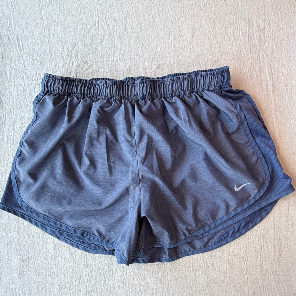 Nike DRI FIT Women's Slate Blue Performance Running Shorts women’s size XL